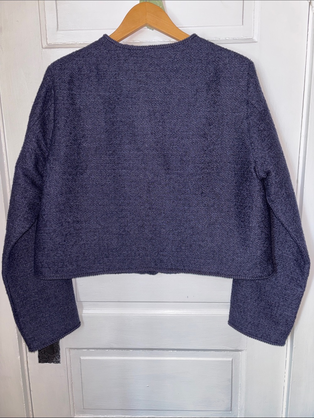 FREE ASSEMBLY COLLARLESS TWEED JACKET - Picture 4 of 12